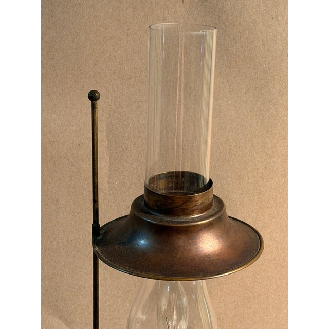Nautical Antique Nautical Oil Lamps, Electric, a Pair For Sale - Image 3 of 7