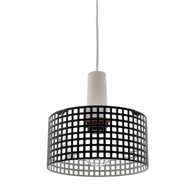 Metal Pendant Lamp in the style of Mathieu Mategot For Sale