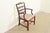 Baker Furniture Company Baker Furniture Style Georgian Carved Mahogany Armchair For Sale - Image 4 of 9