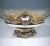 Elegant, festive silver vessel in an oval shape on a stepped base with projecting, pierced rocaille elements, pierced...