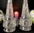Traditional Vintage Bohemian Crystal Persian Decanters Large Middle Eastern Decanter- A Pair For Sale - Image 3 of 11