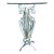 Vintage Greek Key Motif Metal and Glass Drinks Table For Sale