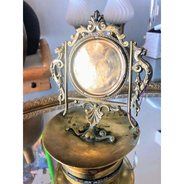 Metal Turn of the Century French Neo Renaissance Pocket Watch Holder For Sale - Image 7 of 7