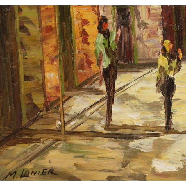 Impressionist Original Oil Painting Late 20th Century For Sale - Image 3 of 7