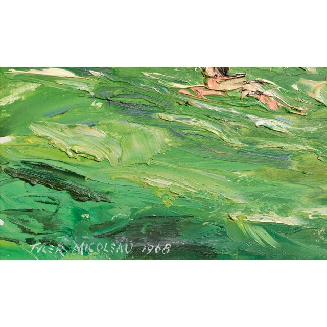 Green Rocky Outcropping and Bathers at the Swimming Hole - Landscape by Tyler Micoleau For Sale - Image 8 of 9