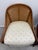 Wood Pair of Vintage Baker Furniture Walnut & Cane Barrel Lounge Chairs For Sale - Image 7 of 17