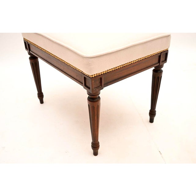 Antique Louis XV Stool, France, 1920s For Sale - Image 6 of 7