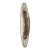 Vintage 9.375 In. Nickel Plated Brass Oval Door Pull For Sale
