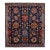 Modern Bidjar Style Handmade Floral Designed Blue Scatter Wool Rug For Sale
