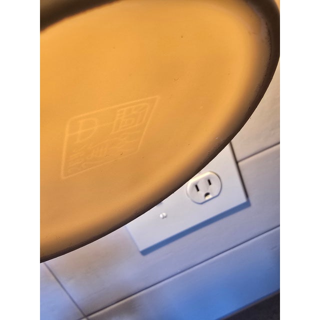 Ceramic Vintage Chinese Blanc De Chine–Style Lotus Porcelain Bowl With Hallmark For Sale - Image 7 of 10