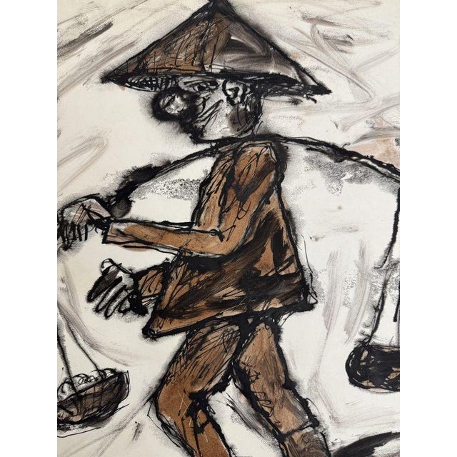 Abstract Mid 20th Century Rolph Scarlett (1889-1984) Figural Painting on Paper For Sale - Image 3 of 3