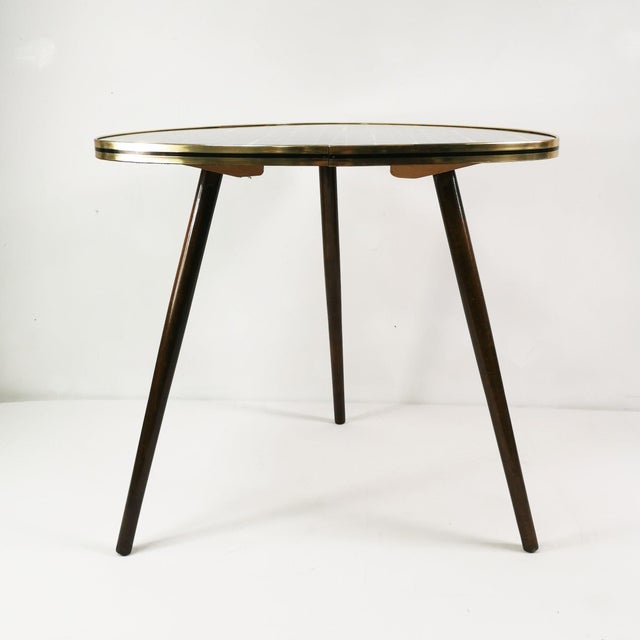 Brown Vintage Art Deco Coffee Table, 1960s For Sale - Image 8 of 13