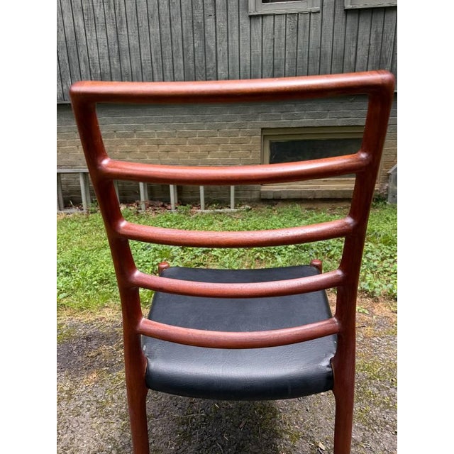 Mid 20th Century Set of j.l. Moller 4 High Ladder Back Teak Dining Chairs For Sale - Image 15 of 17