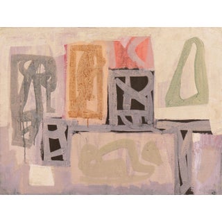 'Forms in Charcoal and Jade' by Robert George Gilberg, 1958; San Francisco Bay Area Abstraction, Sfmfa, Cws For Sale