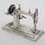 1970s Vintage Italian Handmade Genuine Silver Sewing Machine Figurine Miniature, Made in Tuscany (Italy) For Sale - Image 5 of 9