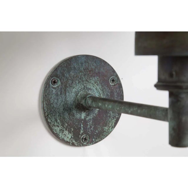 Louis Poulsen Large Poul Henningsen 'Ph Wall' Darkly Patinated Outdoor Lamp for Louis Poulsen For Sale - Image 4 of 12