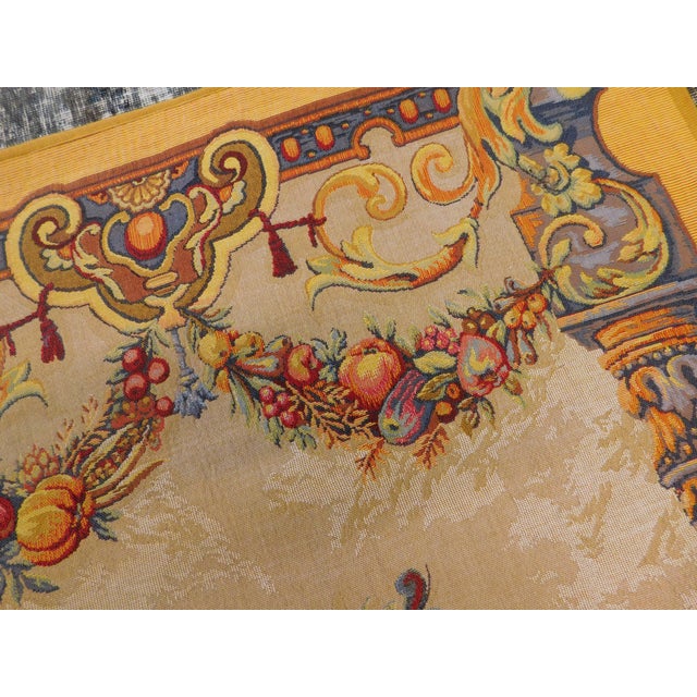 Textile Vintage French Wall Hanging Tapestry. For Sale - Image 7 of 15