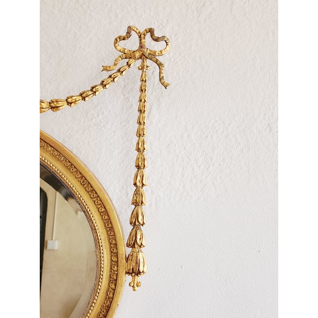 Antique Early 20th Century Adam Style Giltwood Mirror For Sale In New York - Image 6 of 16