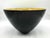 Offered is a 1960s Danish Krenit lime green or chartreuse enamel on black matte metal bowl designed originally by Herbert...