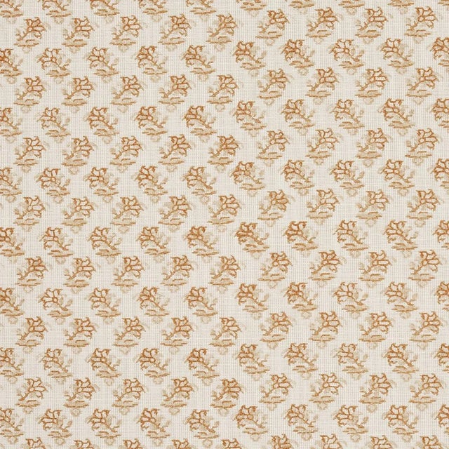 Schumacher Sample - Schumacher x Mark D. Sikes Oleander Indoor/Outdoor Fabric in Neutral For Sale - Image 4 of 4