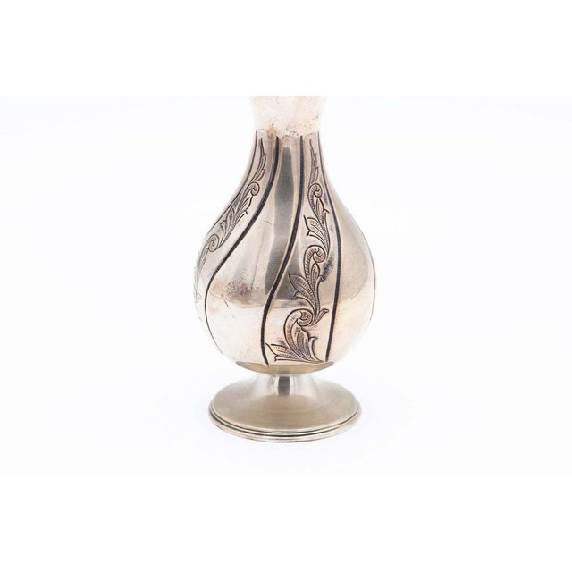 Silver Flower Vase, in Good conditions. Designed 1980 to 1989