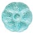 Vintage French Gien Turquoise Majolica Oyster Plate For Sale