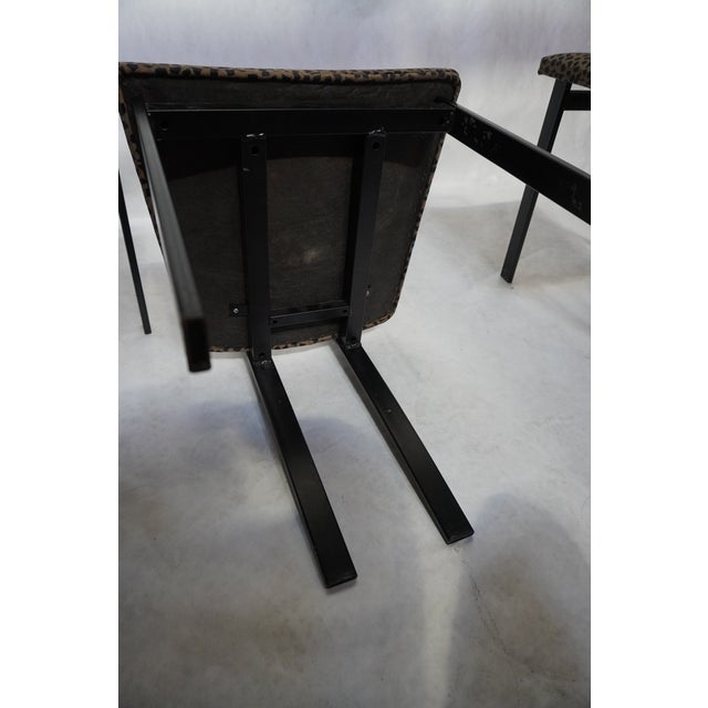 Mid 20th Century Set of Skinny Back Postmodern Dining Chairs in the Style of Maurizio Cattelan For Sale - Image 17 of 18
