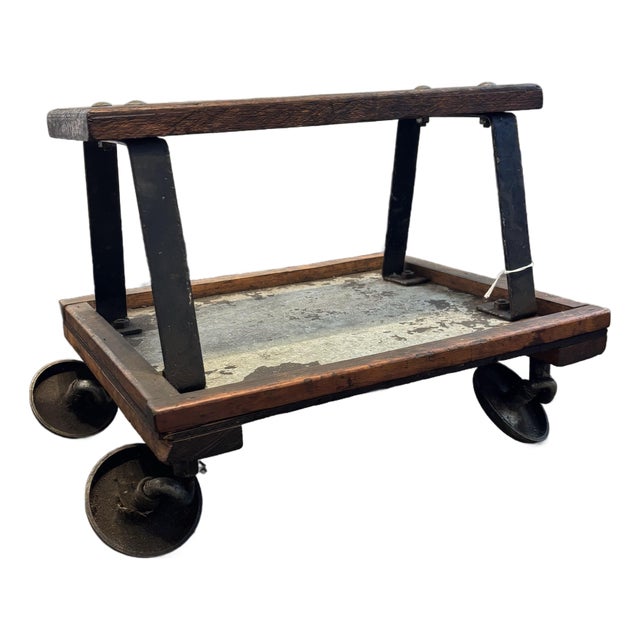 Antique Rolling Footstool For Sale