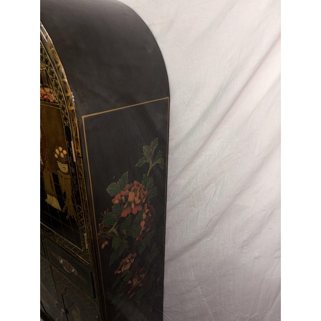Chinese Hand-Painted Cabinet, 1950s For Sale - Image 4 of 13