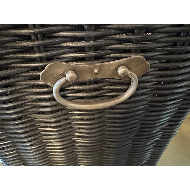 Coastal Indigo Road by Egypt Wooden Storage Console, Attributed For Sale - Image 3 of 6