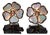 Late 20th Century Pair of Chopard Happy Hearts Flowers Diamond Mother of Pearl 18k Rose Gold Earrings For Sale