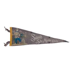 Sault Ste. Marie Canada Felt Flag Pennant