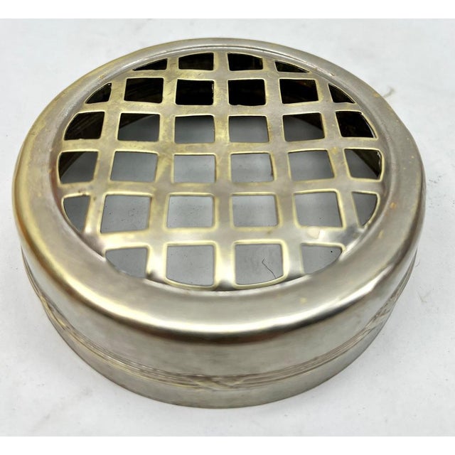 Pique Fleurs Vase in Multi Color Decor with Grille, 1930s For Sale - Image 14 of 15