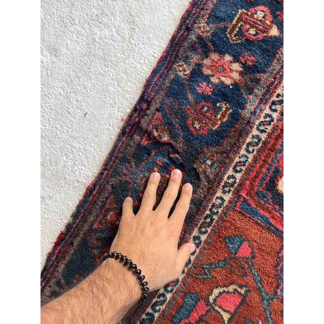 Antique Persian Malayer Over-sized Extra Long Beautiful Cypress Tree Runner Rug 3.4 x 17 For Sale - Image 4 of 17