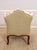 Pair Vintage French Louis XV Style Carved & Upholstered Bergere Chairs For Sale - Image 4 of 18