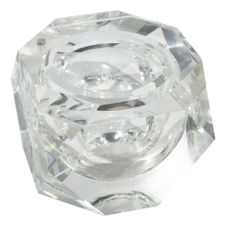 Carole Stupell Faceted Lucite Ice Bucket For Sale