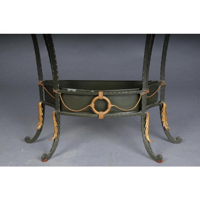 Gilded Wrought Iron Country House Wall Console, France For Sale - Image 5 of 18