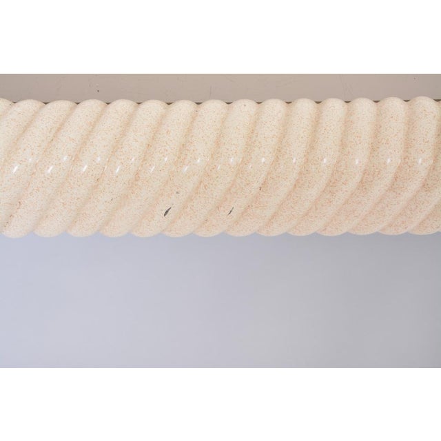 Ceramic Large White Ceramic and Brass Coffee Table by Tommaso Barbi, 1970s For Sale - Image 7 of 16