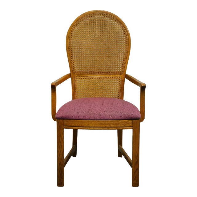Thomasville American Country Collection Cane Back Dining Arm Chair 20521-861-862 For Sale