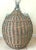 Large Vintage Sally J. Bright Colorful Rattan Wicker Basket With Lid For Sale - Image 4 of 12