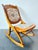 Vintage Folding Rocking Chair with Gobelin, 1950s For Sale - Image 6 of 11
