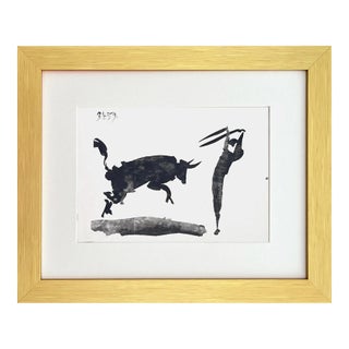 Pablo Picasso Framed Toros Y Toreros 10 Dated 3/4/59 For Sale