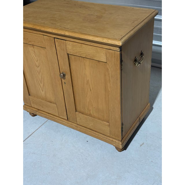 Late 19th Century Antique Pine Two Door Cupboard From England For Sale - Image 5 of 18