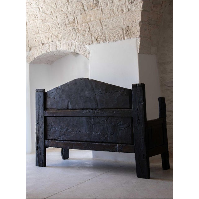 Large Folk Art Bench, 18th Century For Sale - Image 15 of 18