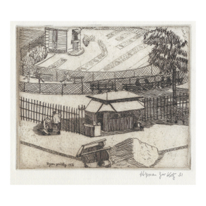 1931 Hyman Katz New York Scene Etching