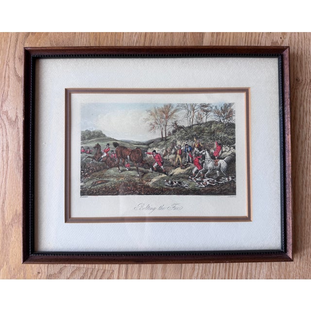 1950s Mid 20th Century Framed English Fox Hunting Prints After Henry Alken – Set of 4 For Sale - Image 5 of 7