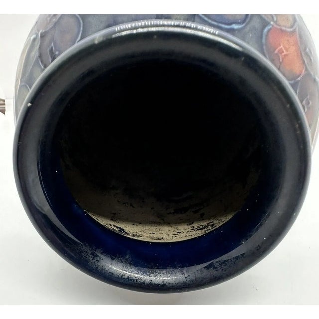 Antique William Moorcroft Deep Blue Pomegranate Vase For Sale In New York - Image 6 of 9