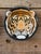 Vintage Italian Glazed Terracotta Tiger Wall Plate | Sculptural Ceramic Wall Art For Sale - Image 12 of 12