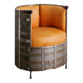 Swedish Contemporary Moose Chair in Aluminium & Leather by Mats Theselius for Källemo, 1990s For Sale