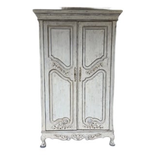 Custom Large Armoire Wardrobe in French Provincial Style For Sale